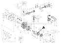 Page D Diagram and Parts List for XT200 Type 1 Weed Eater Trimmer